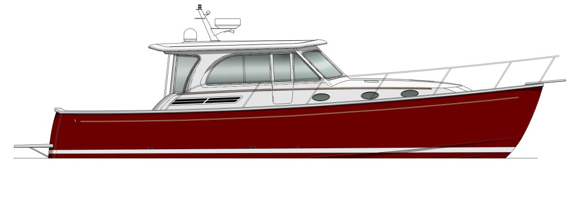 Лодка вид сбоку