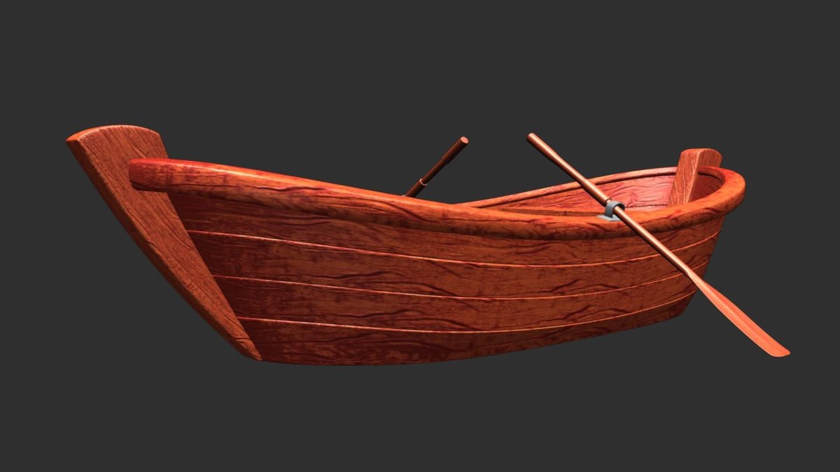 Boat 3d model Баркас