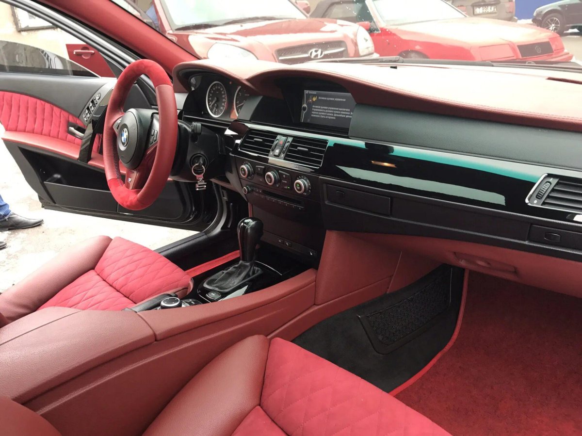 Красный салон БМВ е60