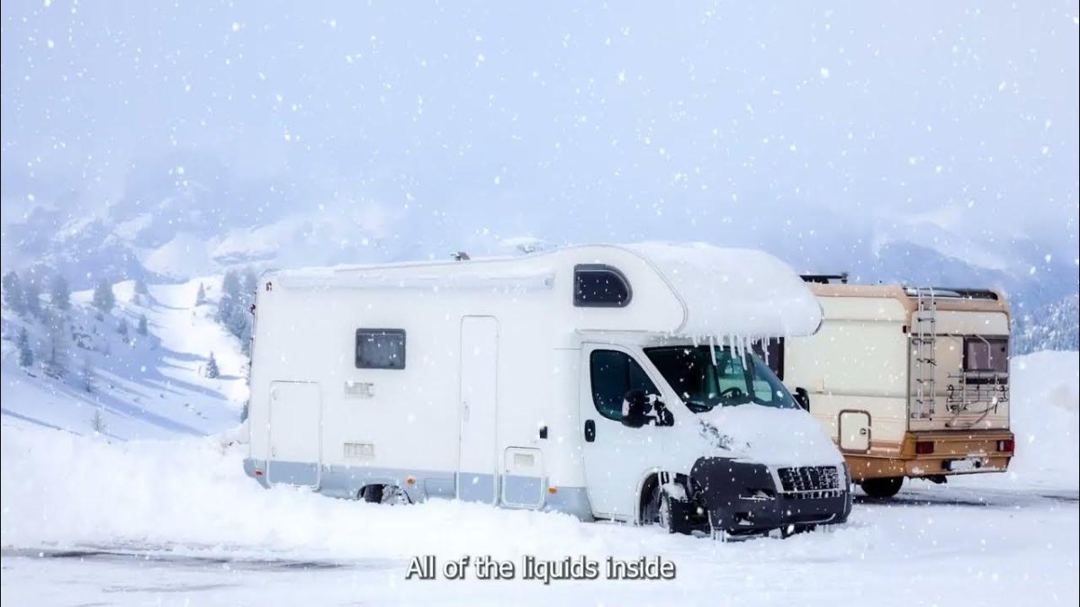 Дом на колесах зима