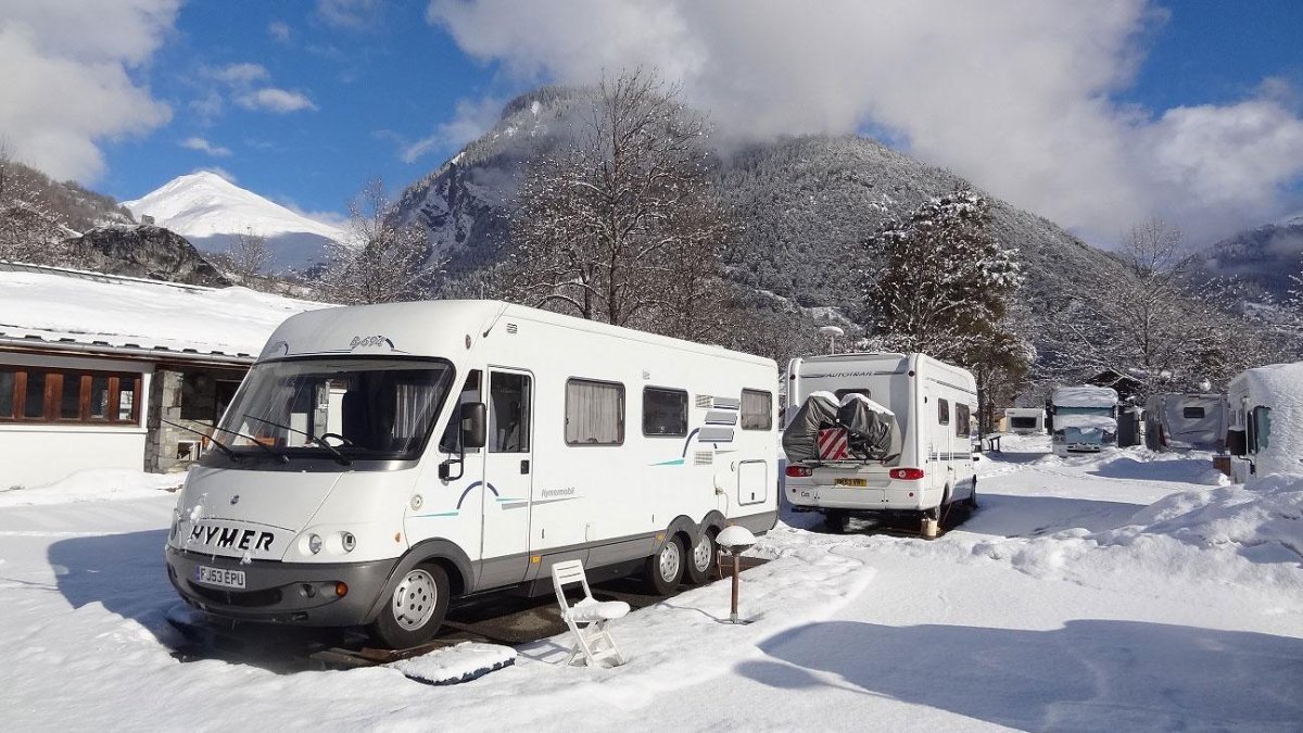 Дом на колесах зима