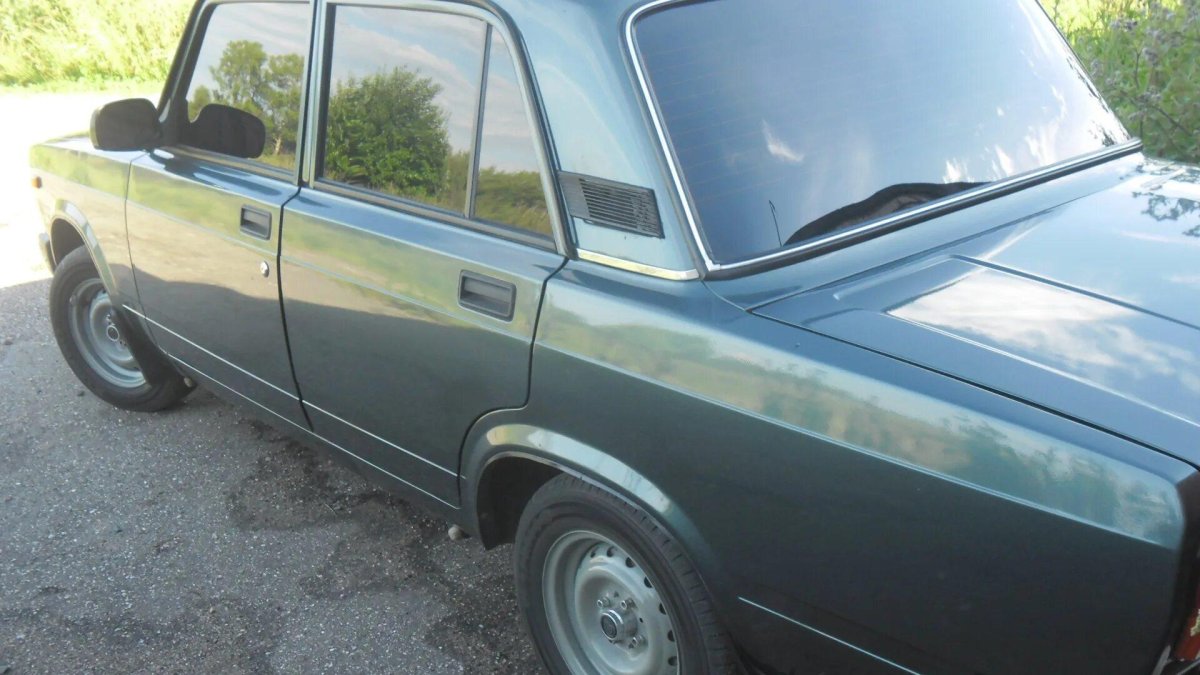 ВАЗ 2107 серо сине-зеленый