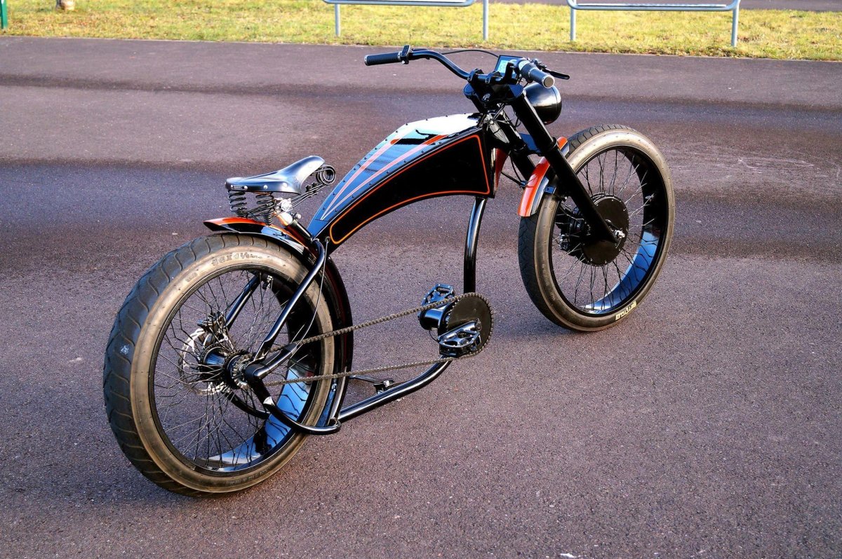 Электровелосипед фэт-байк, чоппер