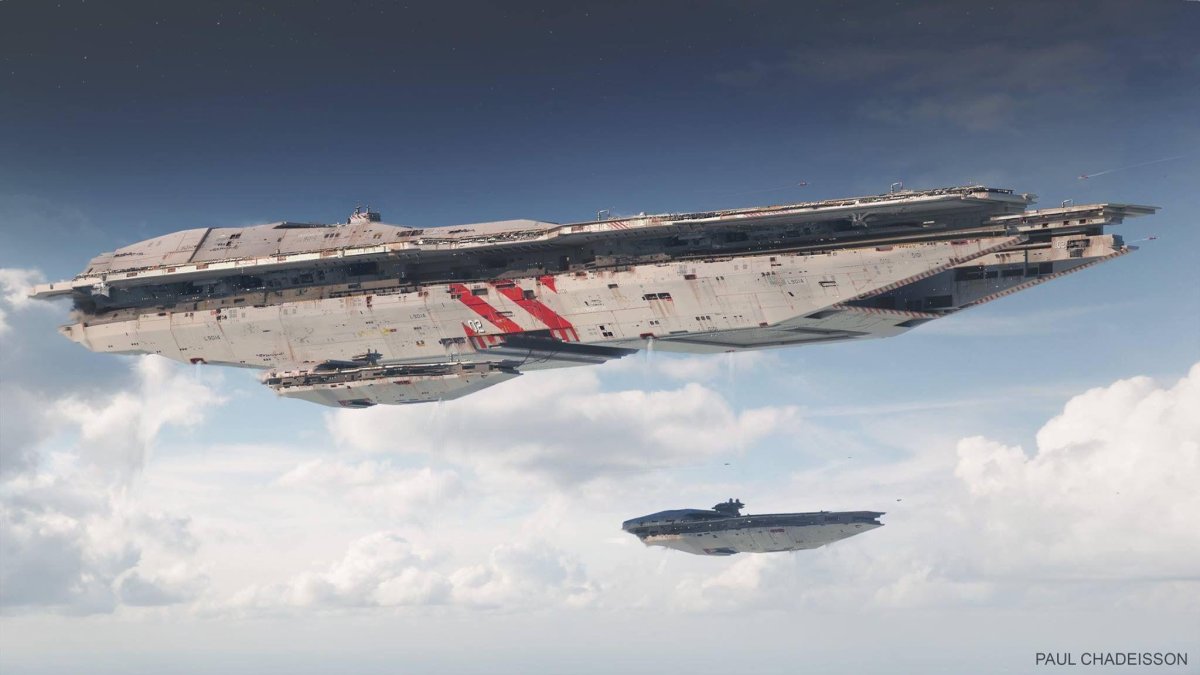 Линкор-авианосец будущего