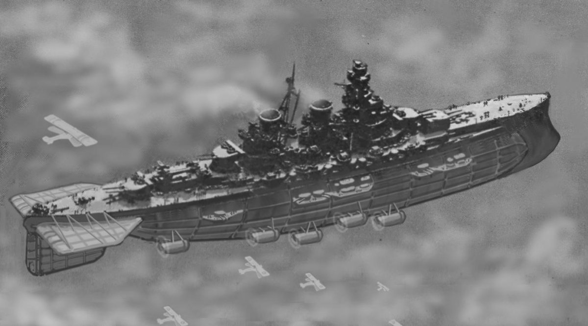 Летучий дредноут дизельпанк