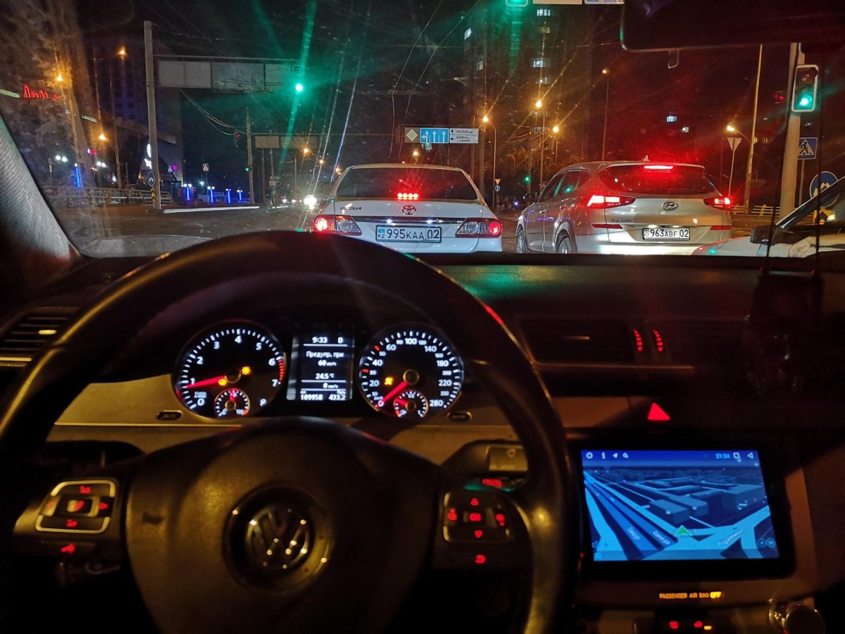 Пассат б6 салон ночью