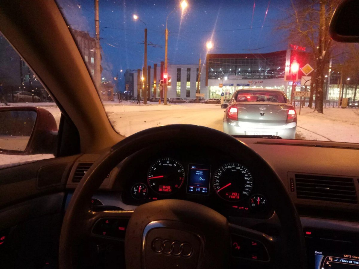 Ночные покатушки на Audi a6