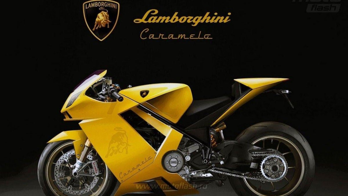 Мотоцикл Lamborghini v4 1000 caramelo