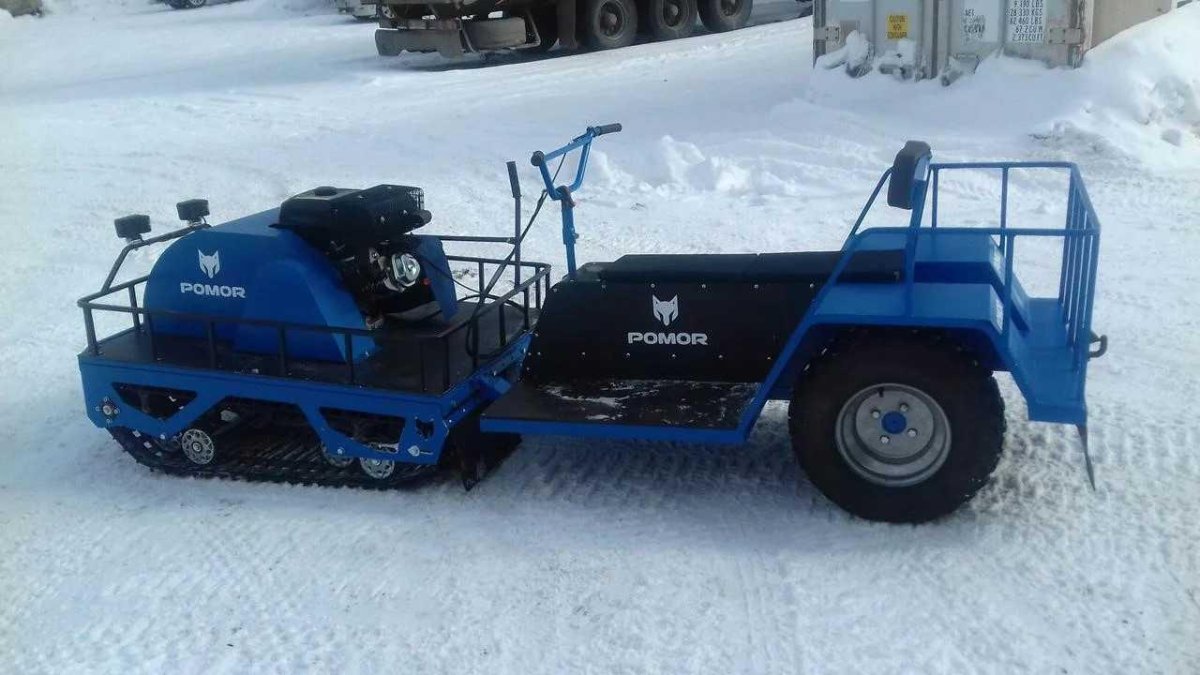 Мотобуксировщик Помор х2