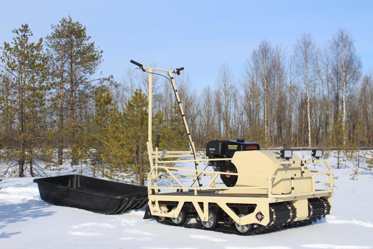 Мотобуксировщик pomor x2 k20 с реверс-редуктором