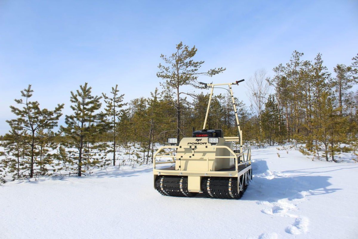 Мотобуксировщик pomor x2 k20 с реверс-редуктором