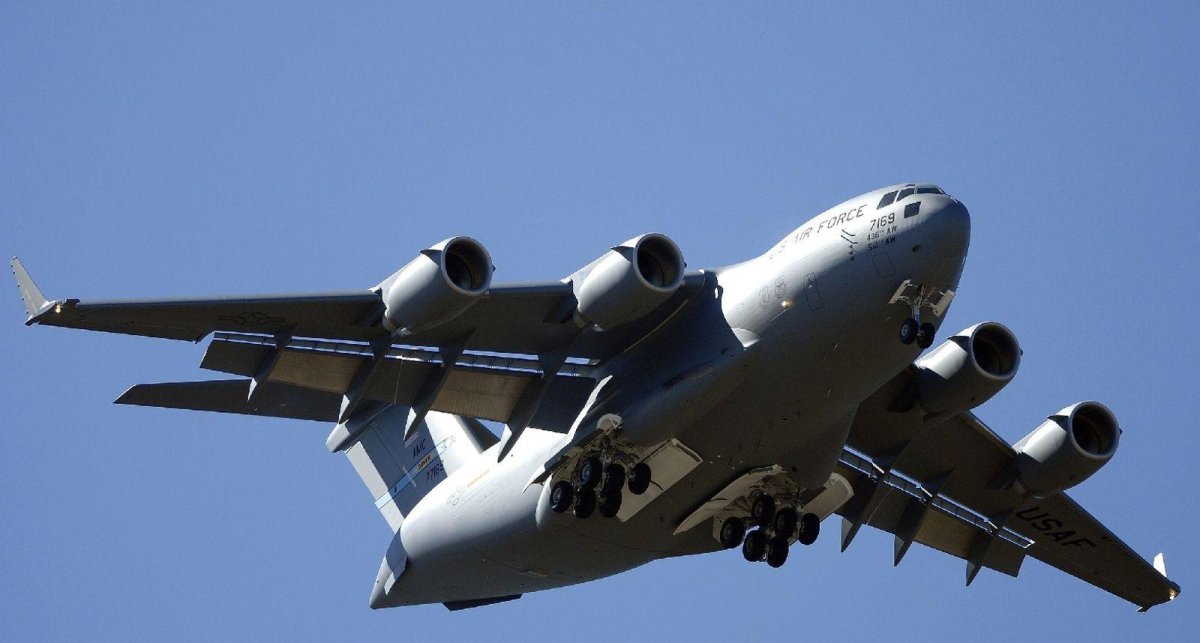 Американский грузовой самолет c17 Globemaster