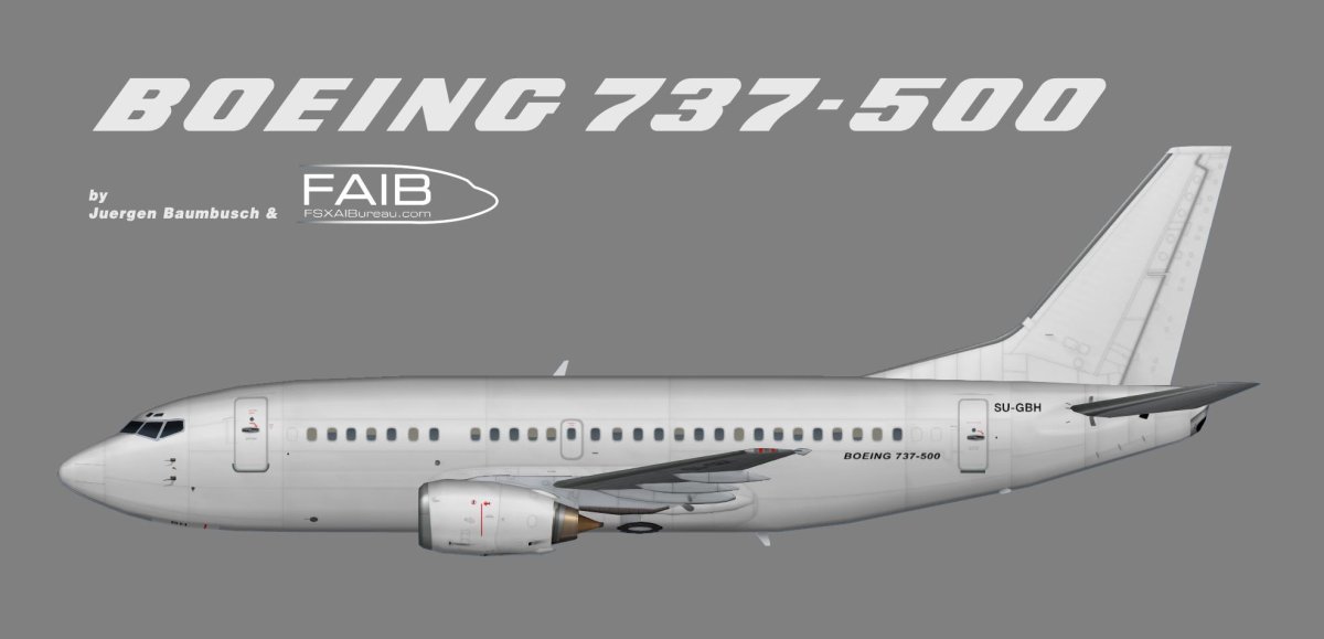 Boeing 737 500 сбоку