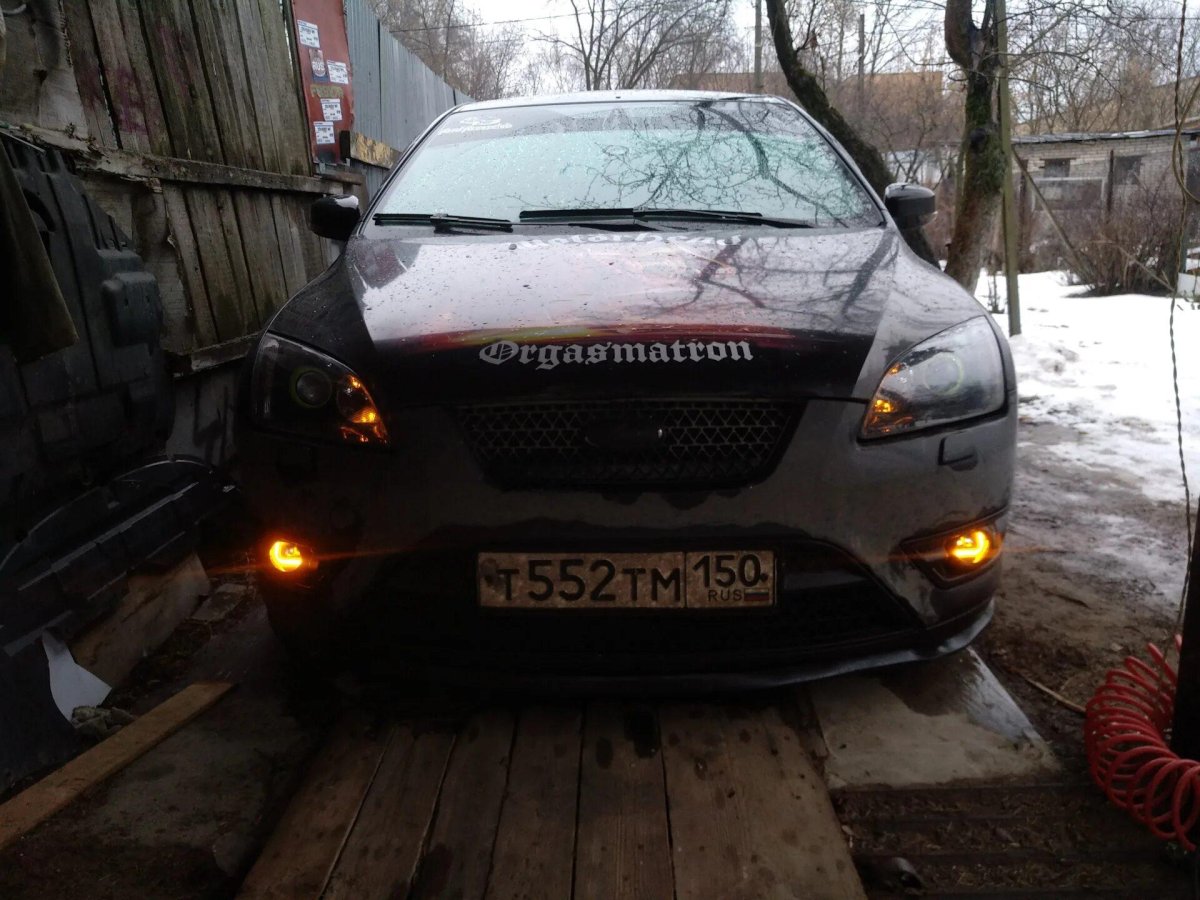 Форд фокус 3 оранжевые ПТФ