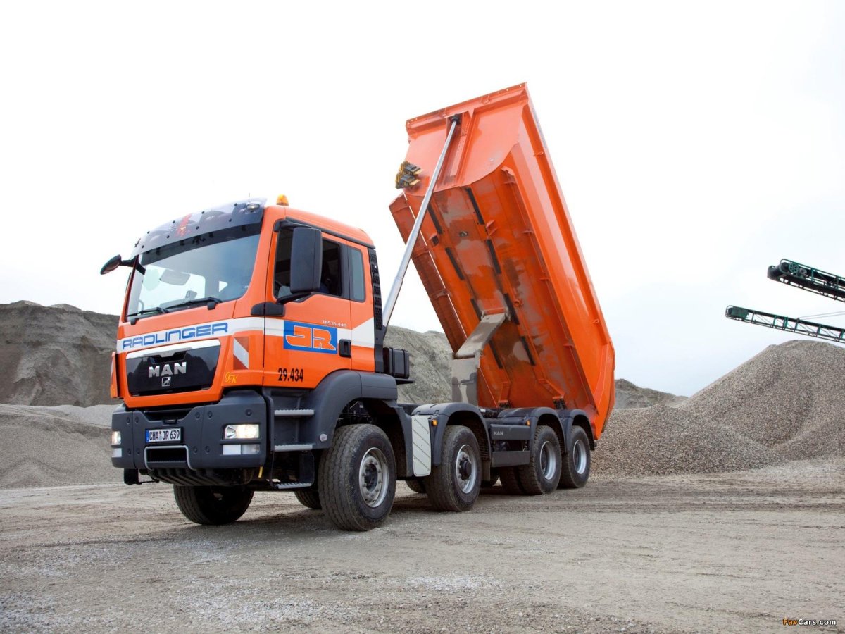 Самосвал 35 м3 man