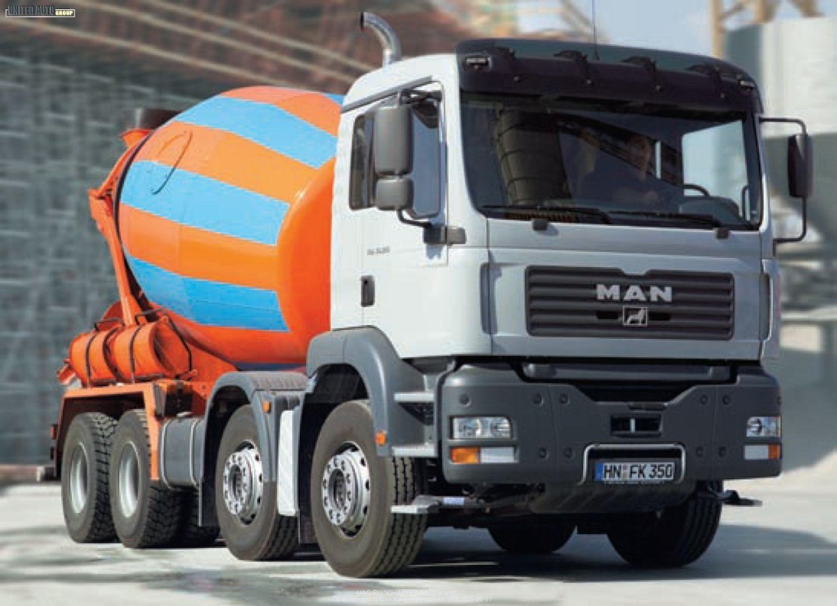 Автобетоносмеситель man TGA 41.410
