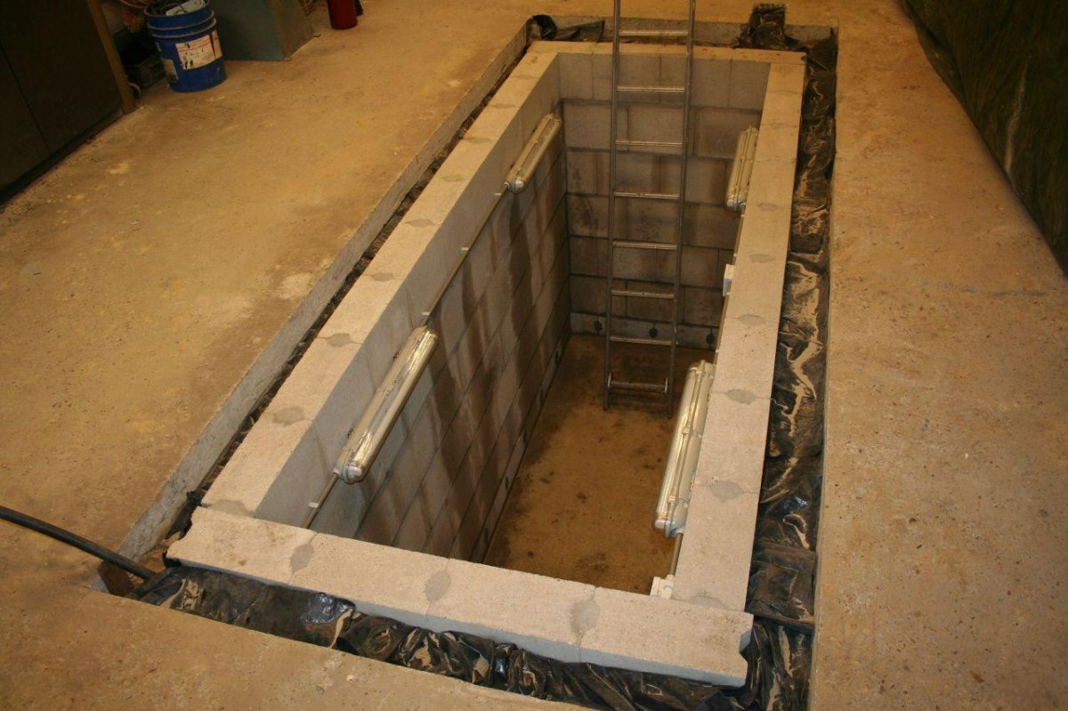 Опалубка для смотровой ямы