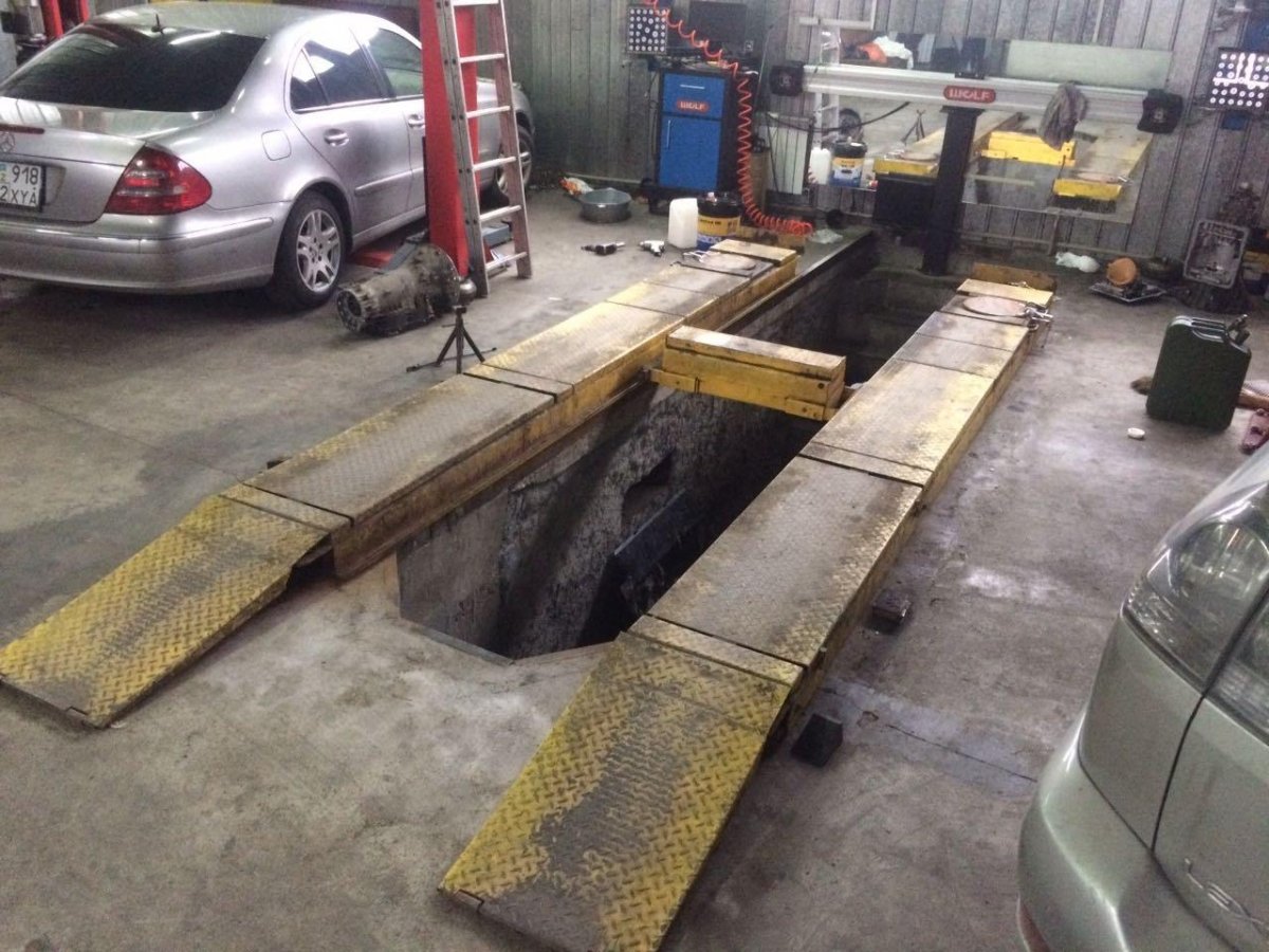 Трап для заезда в гараж