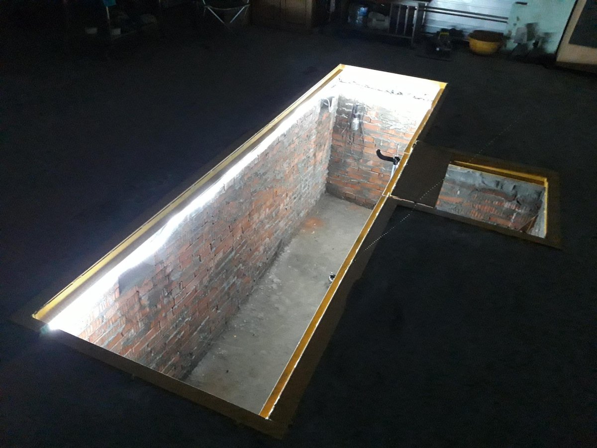 Свет в смотровой яме в гараже 12 вольт