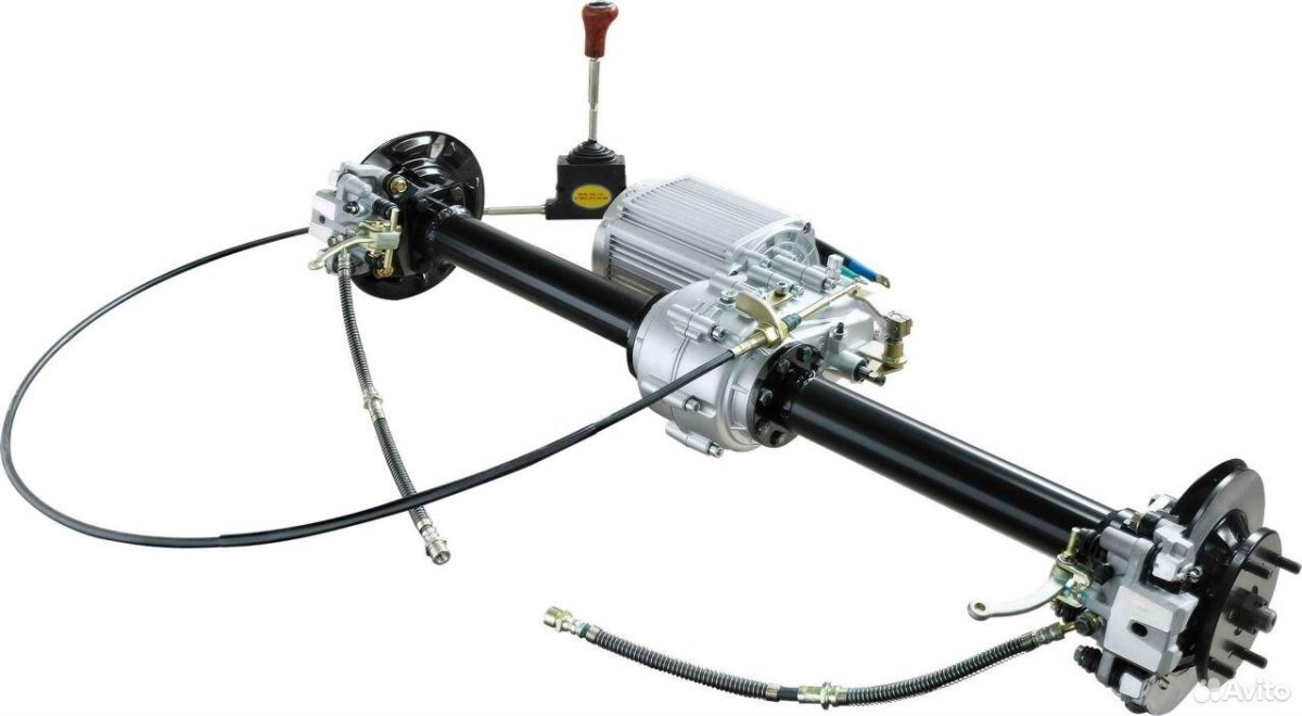 Задний мост с электродвигателем 60v1200w