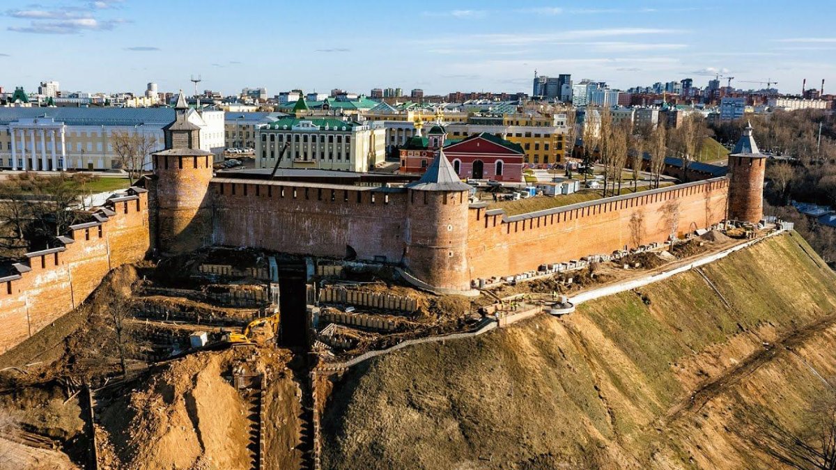 Нижегородский Кремль Нижний Новгород фуникулер