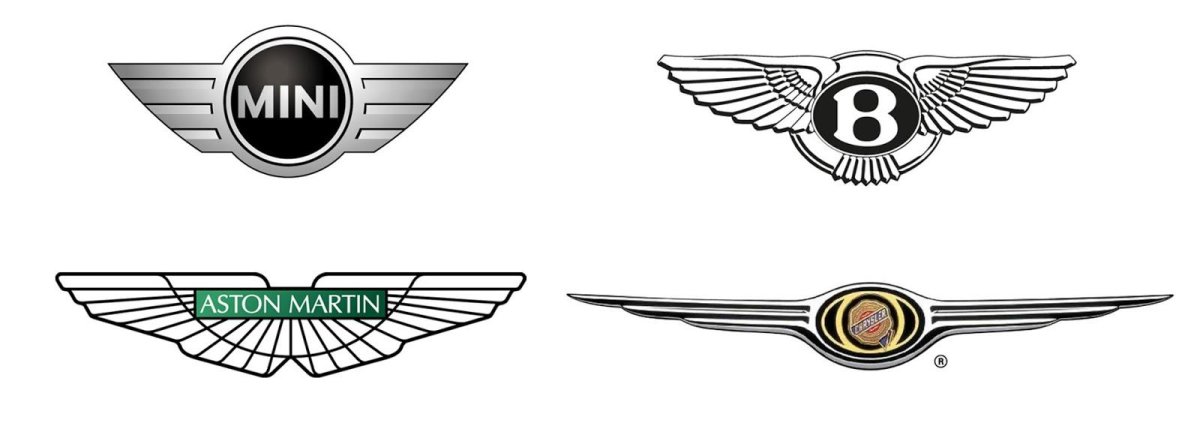Марки машин сзади крылышки