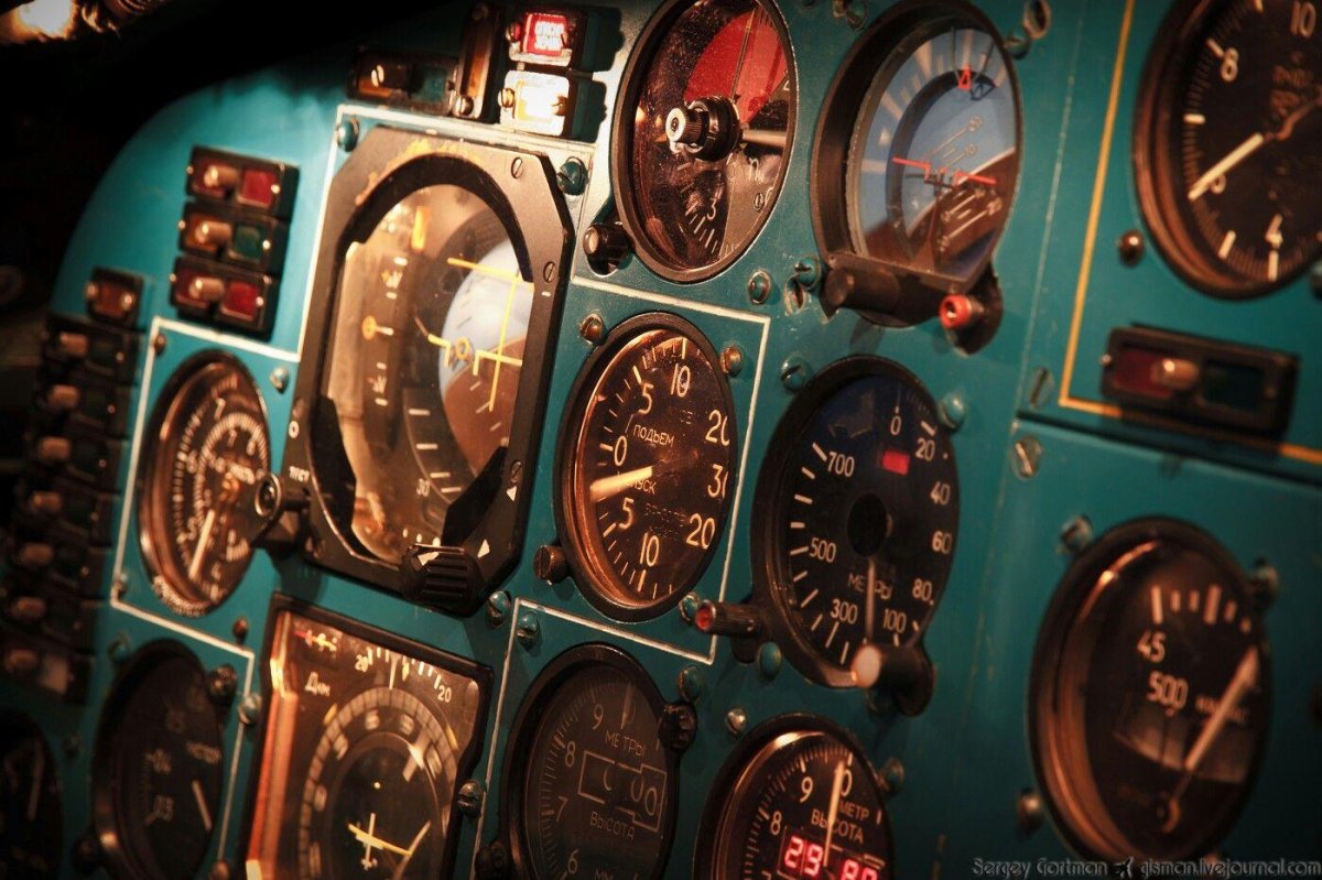 Приборная панель ту 154