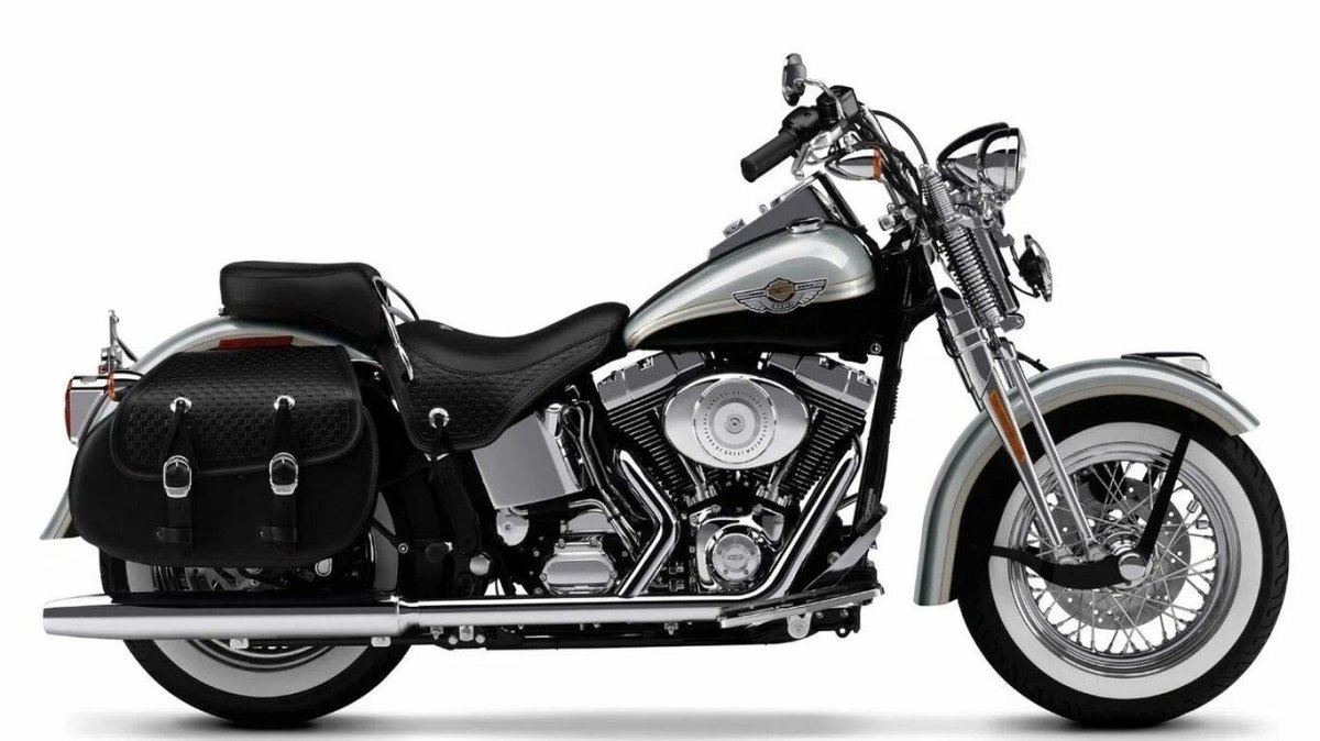 Харлей Дэвидсон белый мотоцикл