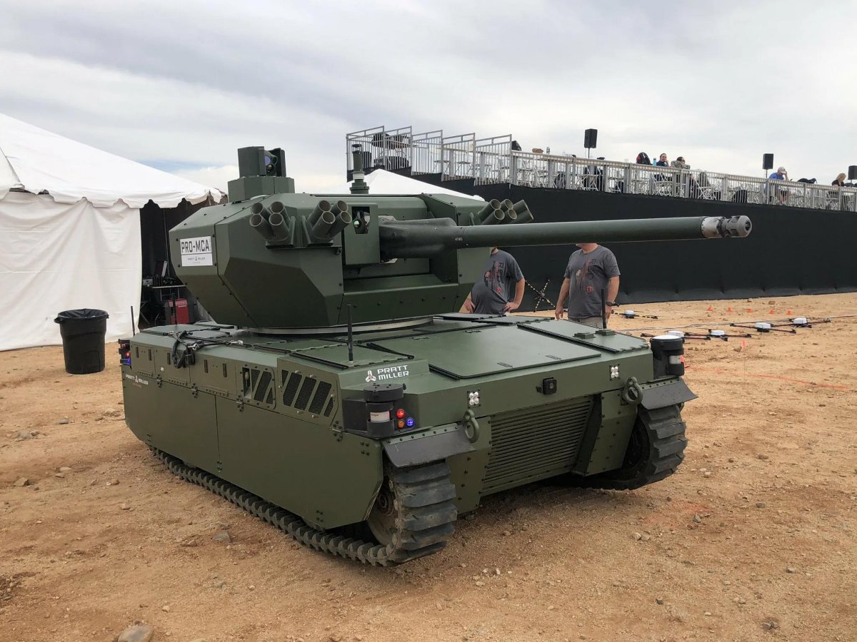 EMAV-MCA with xm813 Bushmaster Chain Gun