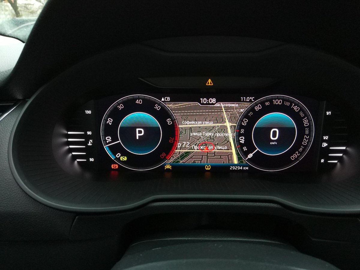 Цифровая приборная панель Skoda Octavia a7