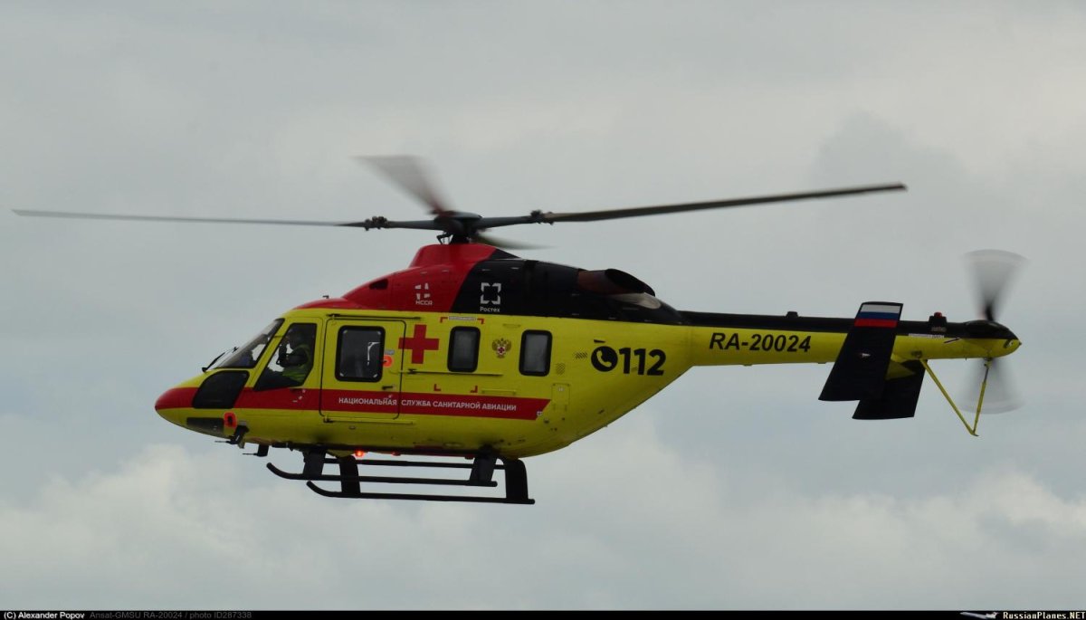 Санитарный вертолет Ансат