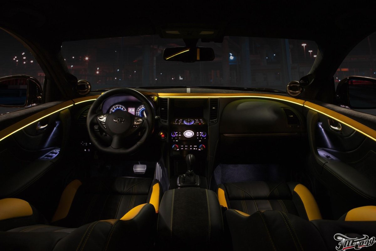 Infiniti fx37 контурная подсветка