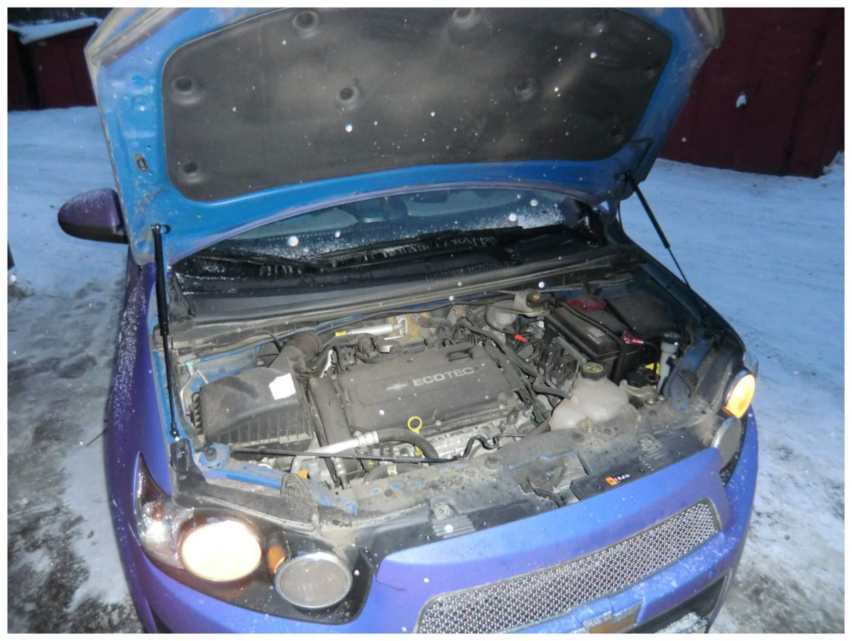 Газовые упоры капота Шевроле Авео т250