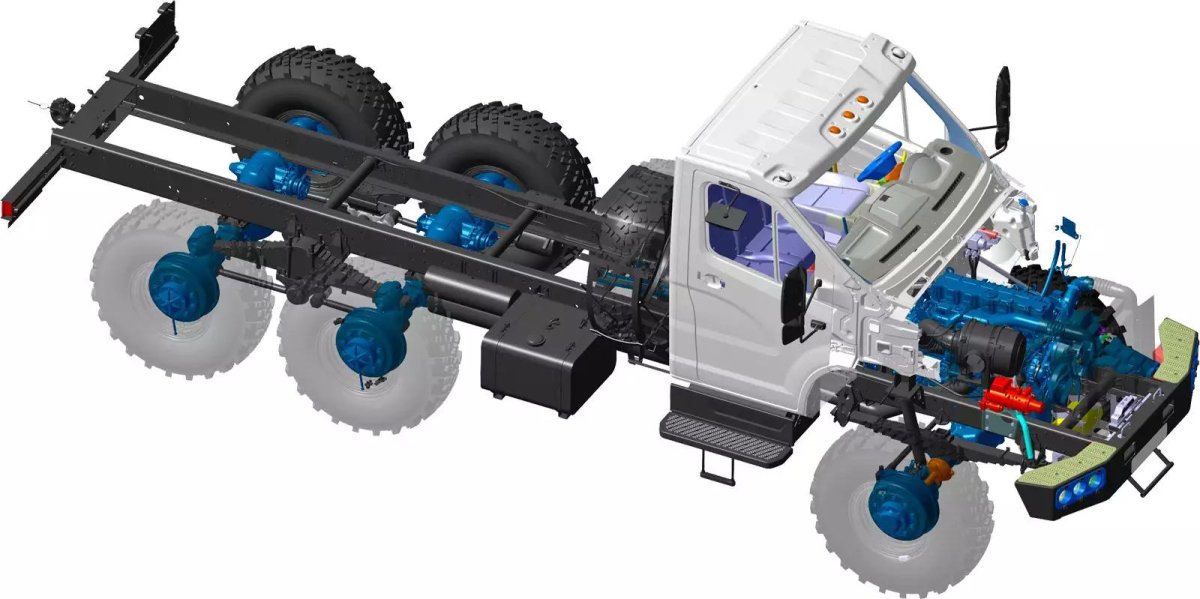 Урал 6х6 шасси