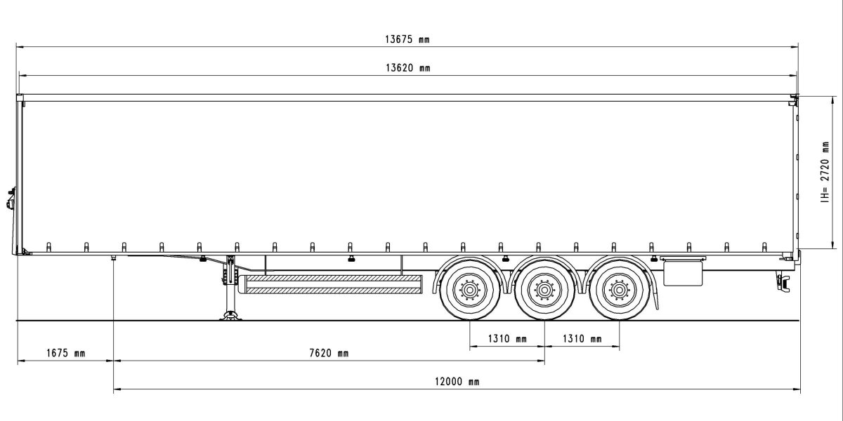Ширина полуприцепа Шмитц рефрижератор