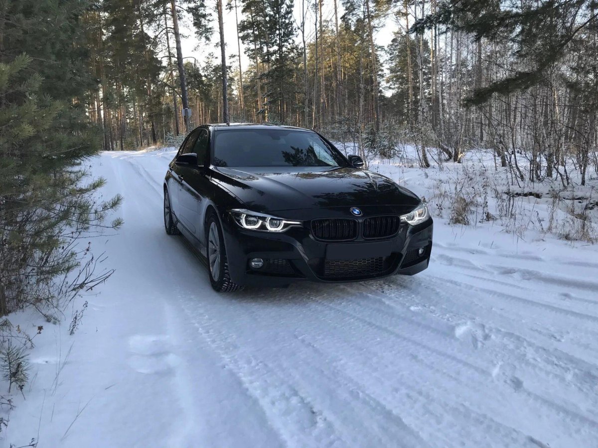 БМВ В зимнем лесу