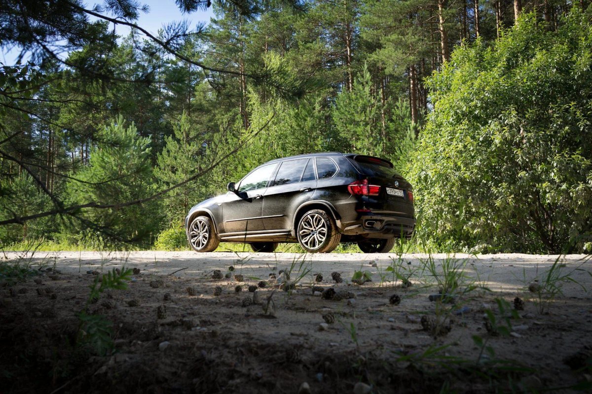BMW x5 в деревней