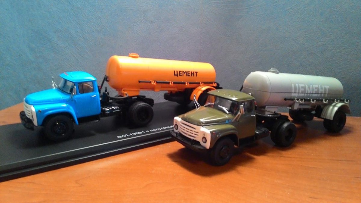 ЗИЛ 130 в1 с полуприцепом