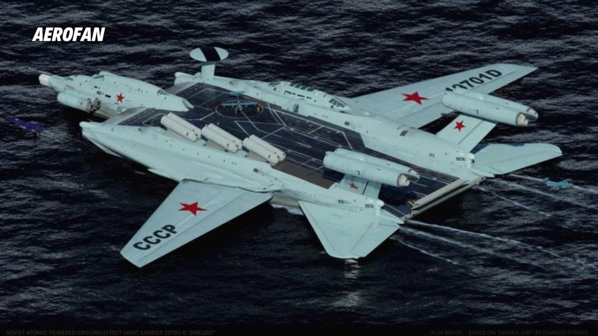 Авианесущий экраноплан а-2000