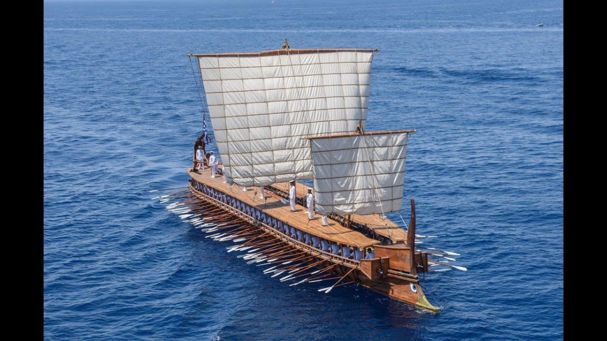 Римская трирема корабль