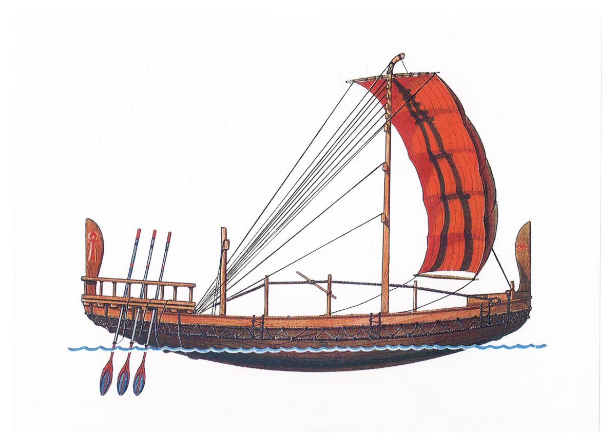 Финикийский торговый корабль