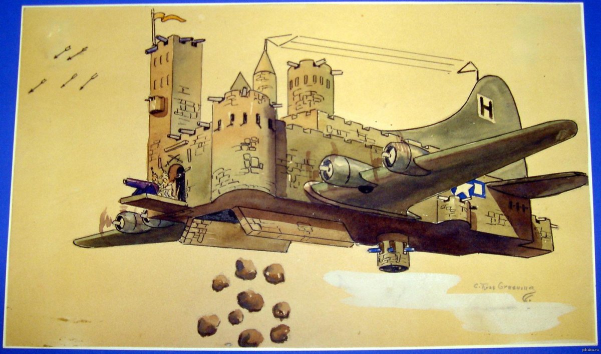 Бомбардировщик б-17 летающая крепость