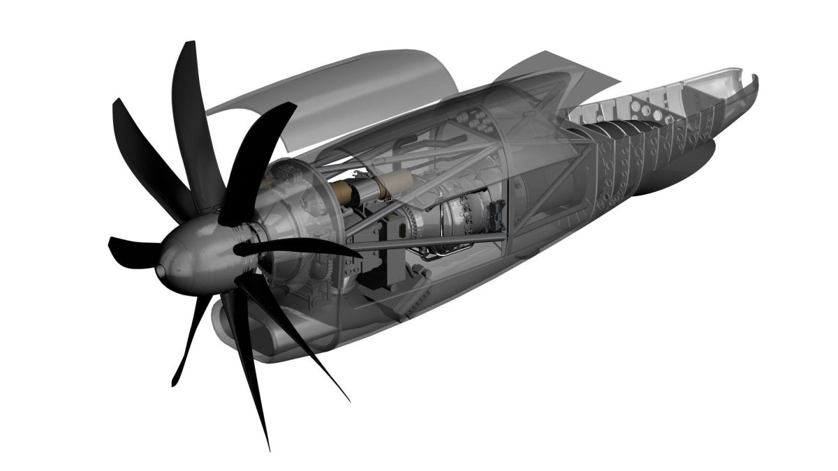 Пропеллер турбовинтового двигателя