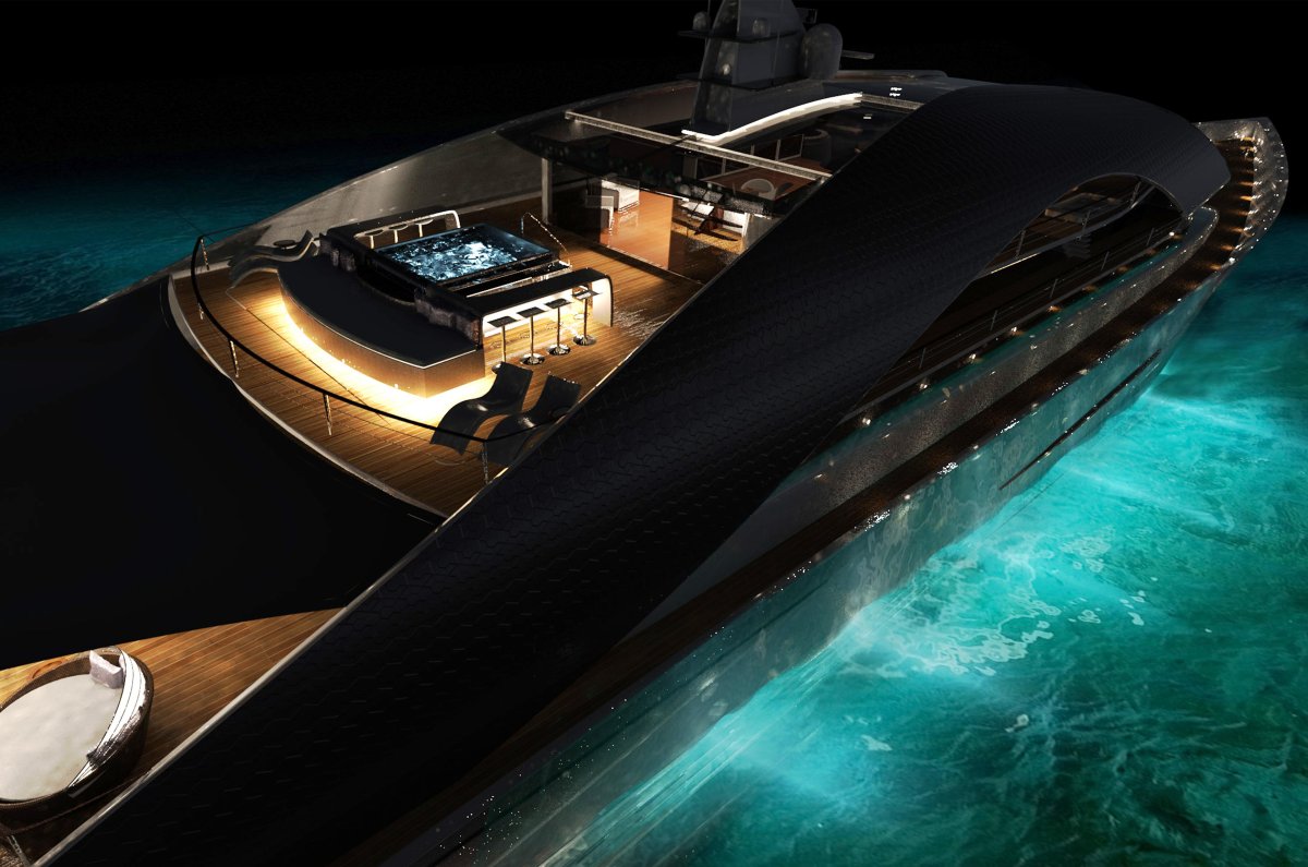 Яхта темная