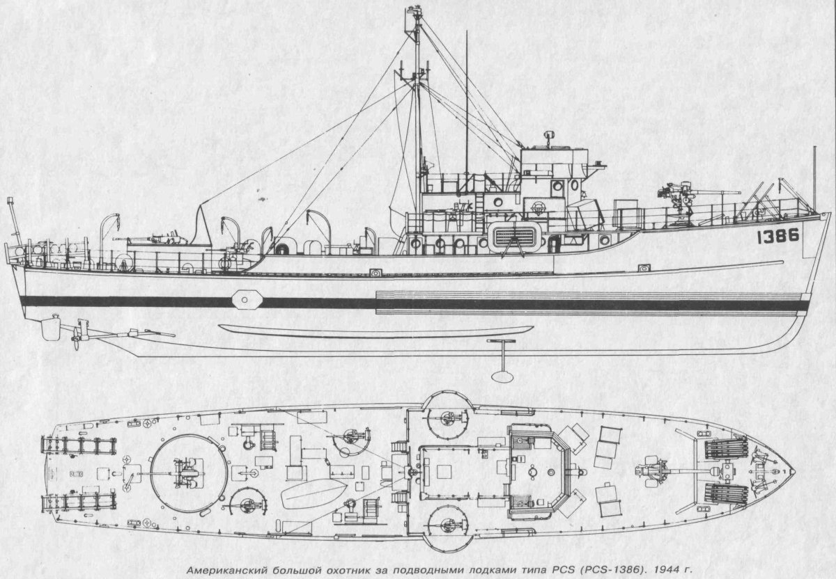 Катер морской охотник 1942