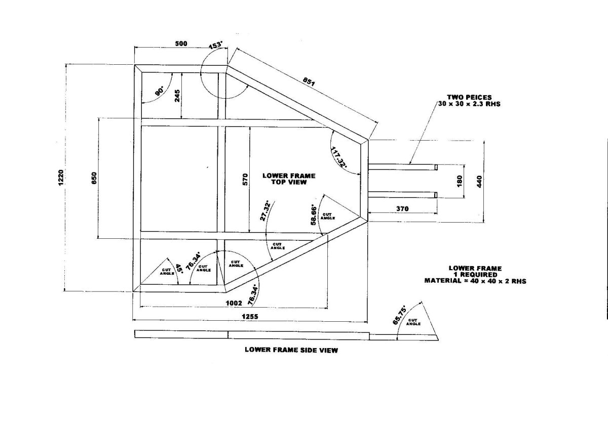 Чертежи багги Барракуда 2х местная