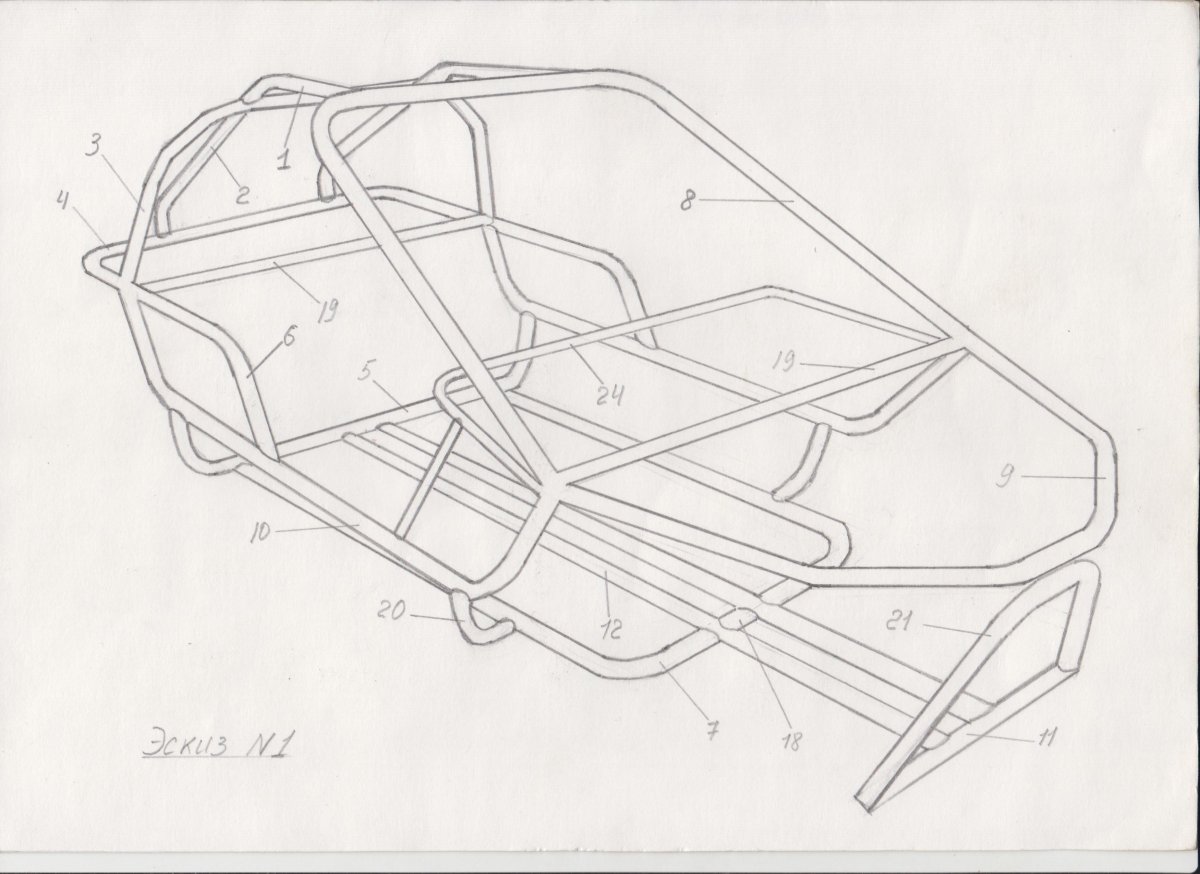 Каркас багги Вираж 4х4