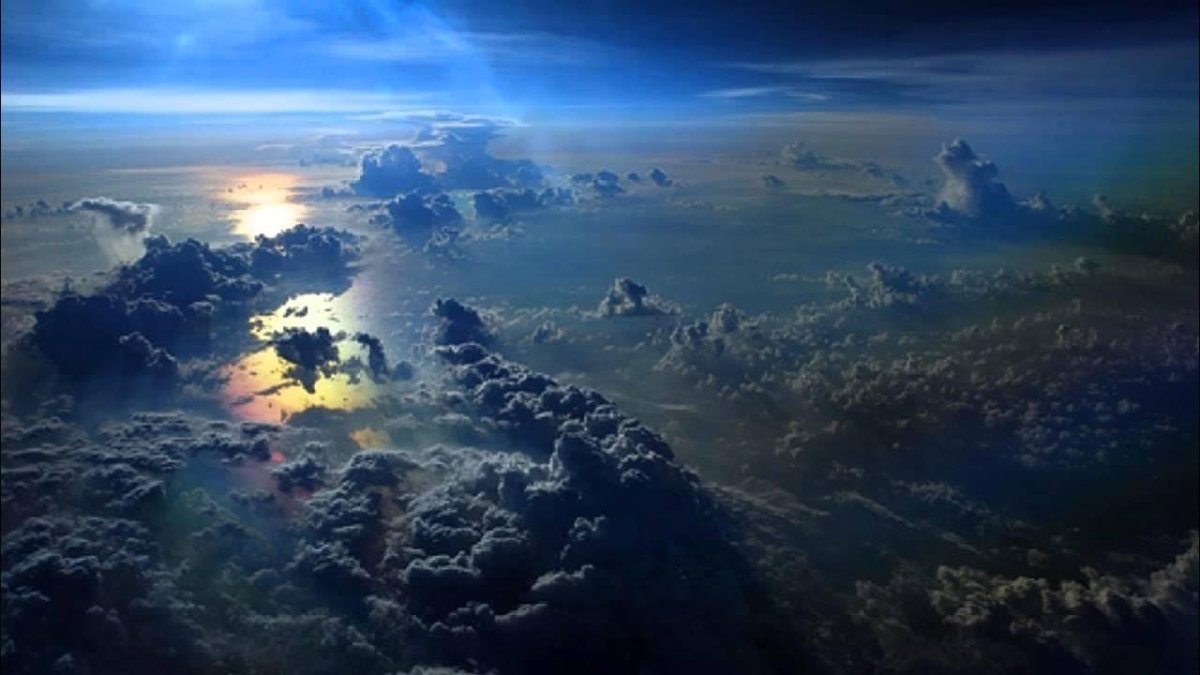 Тихий океан снимок из космоса