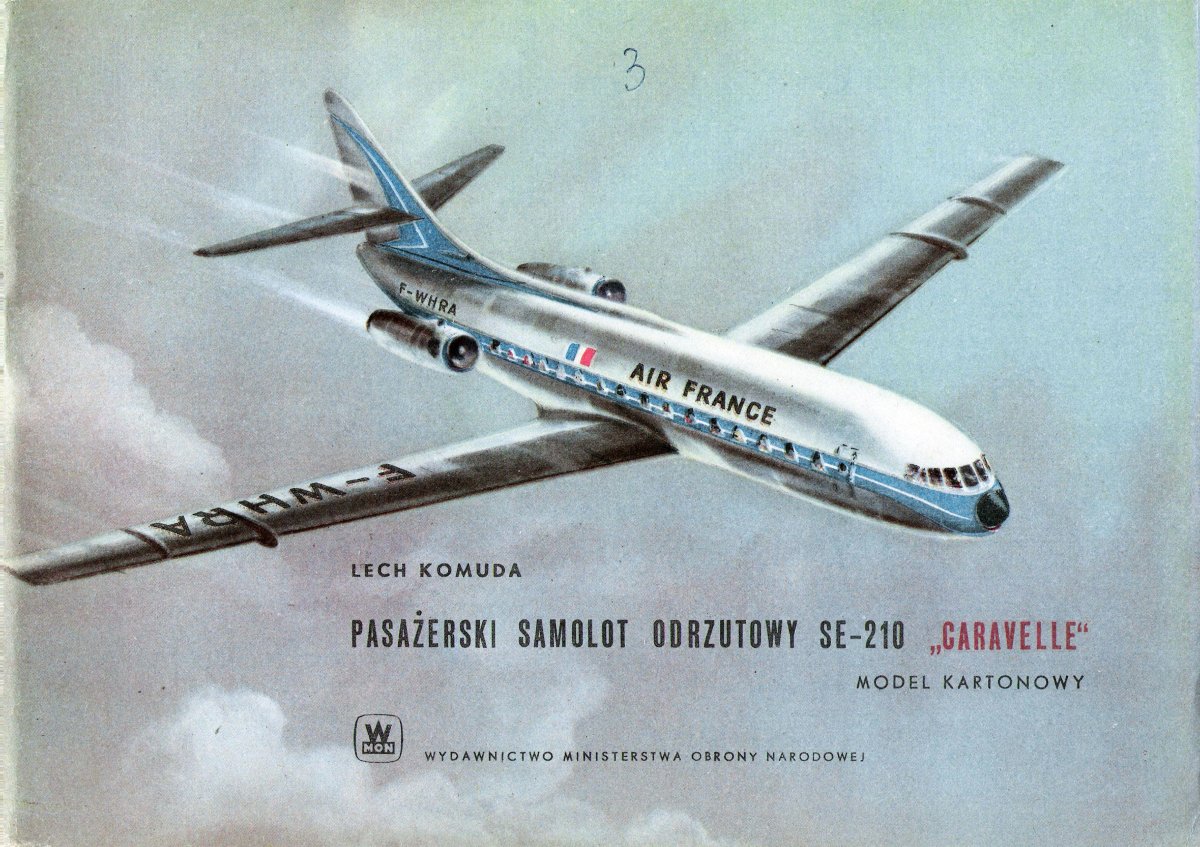 Сборная модель самолёт Каравелла