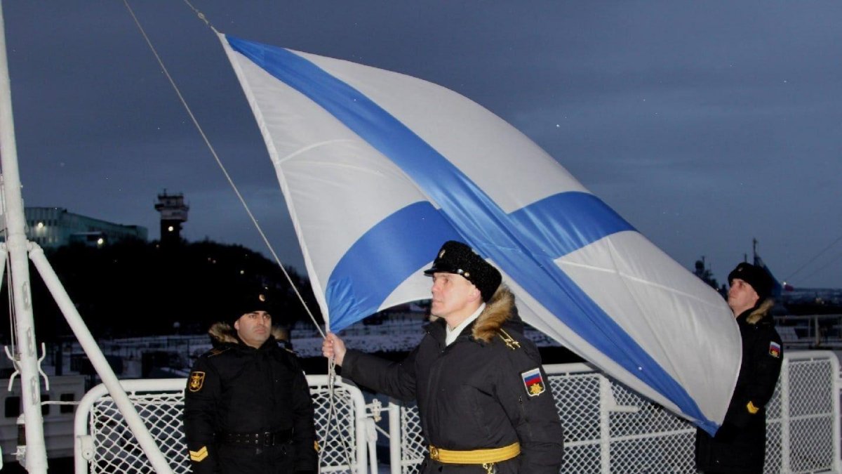 Андреевский флаг Северный флот